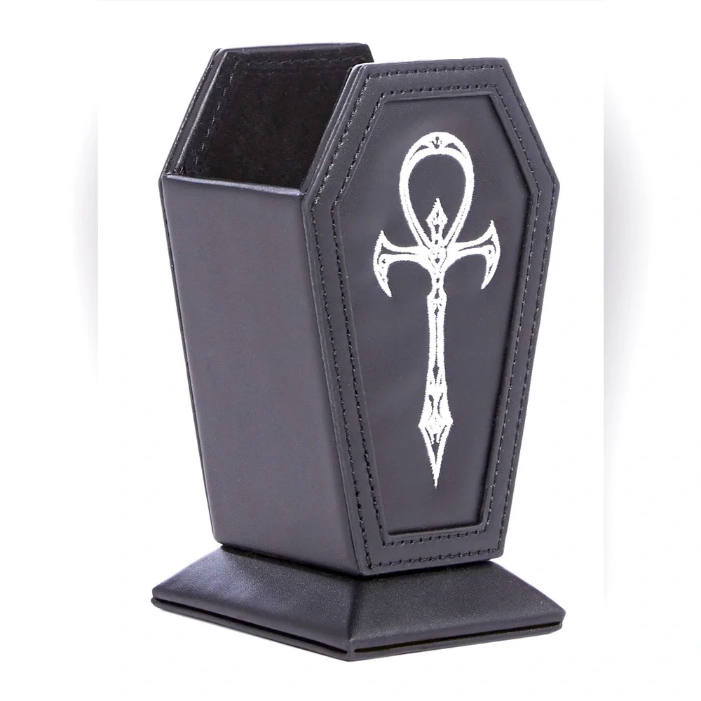 ✨🆕Dolls Kill Home Eternal Rest Ankh Makeup Brush Holder!BNIP!💀🖤